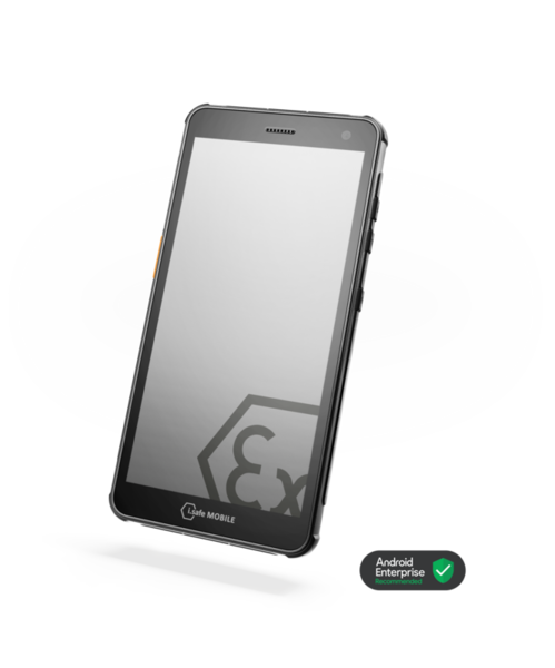 i.safe MOBILE IS655.2 ATEX Slim PTT Smartphone — Front View | Zone 2/22 UAE Industrial Device