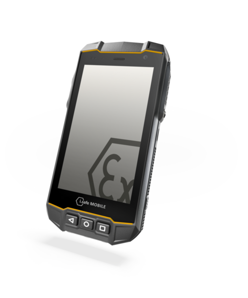 i.safe MOBILE IS530.2 ATEX Smartphone — Front View | Zone 2/22 Industrial Device UAE