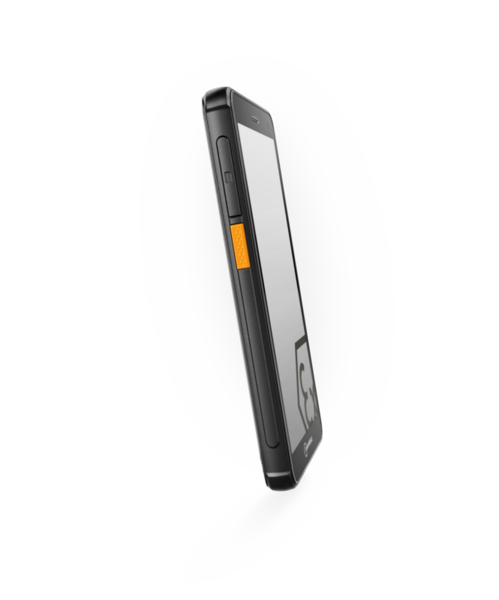i.safe MOBILE IS655.2 — Left Side View | PTT Key | Slim 12.5 mm Profile | UAE