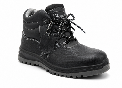 Remart DPU-1402 black steel toe high ankle safety boot front view oil resistant UAE Dubai
