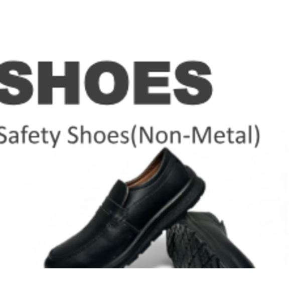 Remart ESB pair black slip-on composite toe safety shoes top view no laces UAE industrial