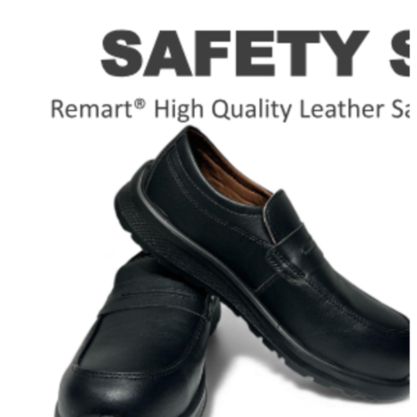 Remart ESB slip-on safety shoe side profile low ankle Kevlar sole micro-fiber leather Abu Dhabi